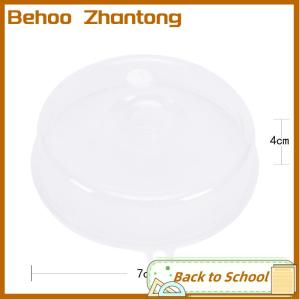 Behoo Clear Microwave Plate Cover Food Dish Lid Ventilated Steam Vent Kitchen Cooking