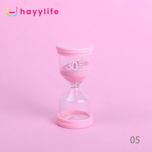 HAYYLIFE Jam Pasir Macaroon 15 & 30 Menit – Timer Cantik Anti Bocor untuk Belajar & Masak HL-AGA705