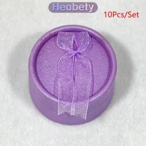 Heabety  10 chiếc bộ Hộp quà đựng trang sức Hộp đóng gói bằng giấy đựng vòng cổ khuyên tai nhẫn
