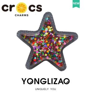 cross Phụ Kiện Trang Trí Giày cross Hình Ngôi Sao Năm Cánh Lấp Lánh DIY chamr dép crocs