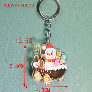 Buy 1 Free 1 Christmas Keychain Accessories Accessories Original Christmas Party Supplies Acrylic Elk
