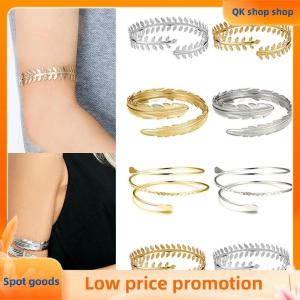 ✨QK shop✨ Fashion Arm Bracelet for Women Girls Mental Open Upper Arm Bangle Bracelet Simple Adjustable Armlet Armband