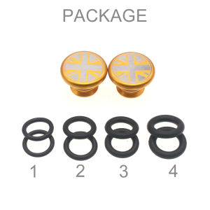 TWTOPSE Bicycle Handle Bar Grip End Plugs For Brompton Birdy Folding Bike Aluminium Alloy 3SIXTY PIKES Crius Dahon Tern Handlebar MTB Cap Parts Accessory