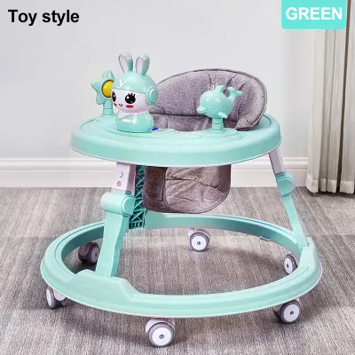 [Easy To Walke] Bobbi Baby Walker walker for baby boy baby walker for girl SuitableFor 6-18 Months Infant Foldable walker for baby with Wheel Toddler Walk Learning Anti Rollove walker baby girl walker for baby With Music and Handle