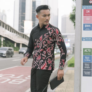 Jayabaya Batik MAVENDRA Kemeja Katun Furing Lengan Panjang