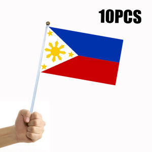 10pcs Philippines flag Philippines hand wave flags 14 * 21CM