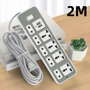 Socket Line Multi-Function Socket with Switch USB Extension Outlet Socket Power Supply Socket Line Equipment
