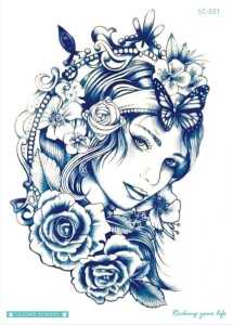 Tato Temporer Tattoo Tatto Temporary Tahan Air Sementara Anti Air Seri LC-551