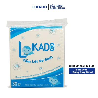 Tấm lót sơ sinh phân su likado cho bé kích thước 20 x20cm (1 TÚI)