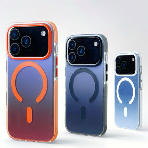 Gradient Color Matte Shockproof for Magsafe Case For iPhone 18Pro 16Pro 17Pro Max Wireless Charge c Hard Back Cover