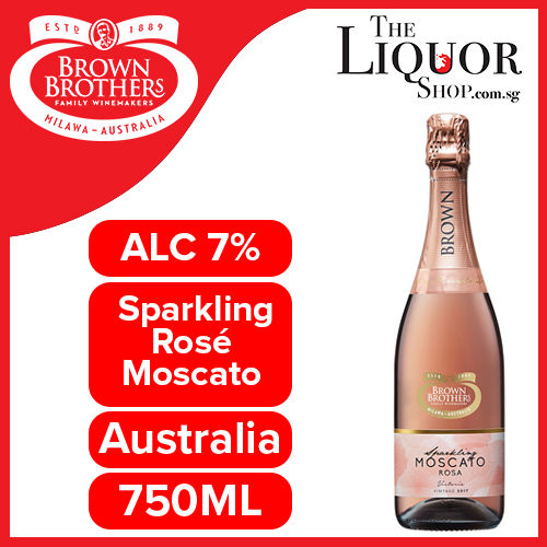 Brown Brothers Sparkling Moscato Rosa 750ml Lazada Singapore