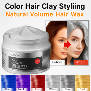 Color Hair Clay Hair Clay Fluffy Hair Styling Natural Styling Natural Disposable Hair Styling Clay Men Women DIY Hairstyle Mud Molding Paste