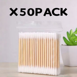 1500PCS Double Head Cotton Swabs Bamboo Stick Soft Natural Cotton Buds Home Beauty Personal Care