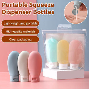 PE Squeeze Empty Bottle Portable Travel Dispenser Bottles Leak-Proof Cosmetic Bags Travel Bottles Toiletries
