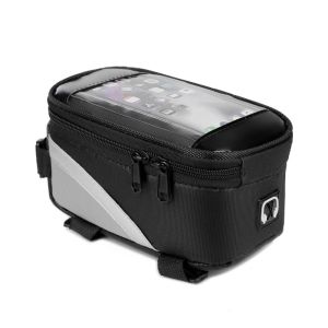 METALIX Sensitive Touch Screen Bike Tube Handlebar Bag Waterproof Durable Bicycle Handlebar Phone Bag Lightweight Front Top Tube Bike Bag Cycling Accessories