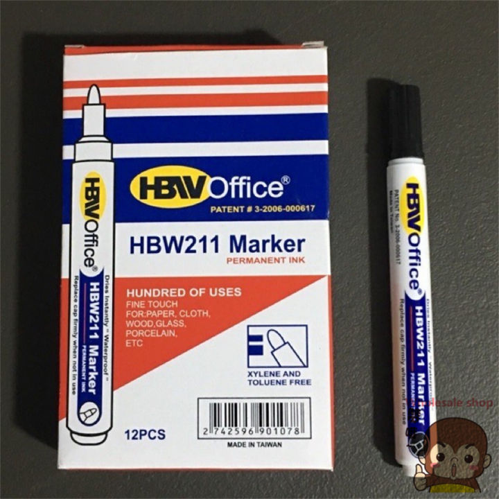 WS★HBW permanent marker 12pcs per box [B2] | Lazada PH