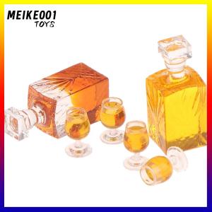 MEIKE001 ตุ๊กตาอุปกรณ์เสริมขนาดเล็กรุ่น props จำลองไวน์ขวดผสม