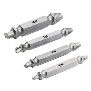 4Pcs Damaged Screw Extractor Speed Out Drill Bits Tool Set Broken Bolt Remover Durable