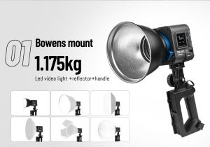 YONGNUO YNLUX100 100W COB Light 3200K-5600K Bowens Mount Handheld Video Light for Outdoor Photography Video Lighting