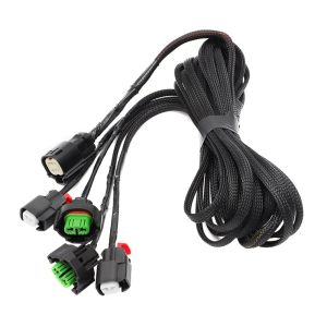 1Pc Front Headlight Fog Lamp Wire Harness For Dodge Challenger 2015-2022 Plug & Play Car LED Light Bar Wire Accessory 68259674AA