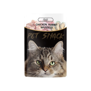 LDECO 85g Cat Wet Food Pouch Rich In Vitamins Cat Treats VC Fish Oil Pet Snack For Adult/ Puppy