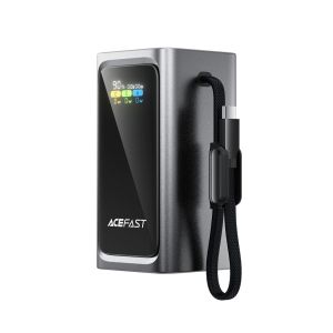 [CCC Power Bank] Acefast M33 Power Bank 20000mAh PD 100W Fast Charging with Built-In USB-C Cable