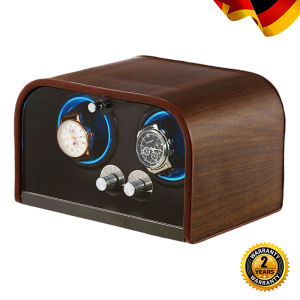 BLUETIDE【Vertical】Watch Winder box Automatic 2/4/6/9 slot Wood Watch box storage With colored lights watch display box watch shaker