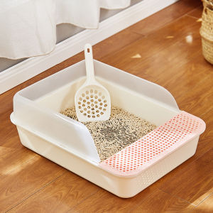 กระบะทราย กะบะทรายแมว กระบะทรายแมว พร้อมที่ตักทราย ห้องน้ำแมว กระบะทราย สำหรับแมว สำหรับสัตว์เลี้ยง แมว ห้องน้ำสัตว์เลี้ยง