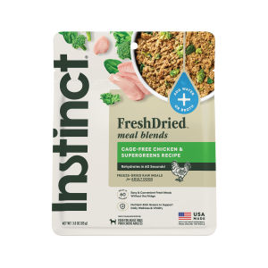 Instinct Dog FreshDried Raw Meal Blends Chicken/ Beef 3oz & 23oz bag - Freeze Dried Raw Nutrition without the Fridge Ready in 60s