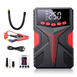จั๊มสตาทรถยนต์Car Jump Starter อัตราเงินเฟ้อของยางสตาร์ทรถ 2-in-1,8000MAH จั้มสตาร์ท พาวเวอร์แบงค์ 12V สตาร์ทรถดีเซล รถกระบะ รถยนต์ แบตเตอรี่กู้ภัยพกพาได้ เครื่องชาร์จรถยนต์แบบพกพา จั๊มสตาร์ทรถ พาวเวอร์แบงค์ จั๊มสตาร์ท เครื่องจั๊มแบตรถยนต์