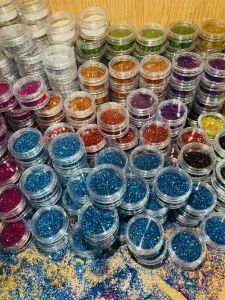 Set 10 màu bột kim tuyến trang trí resinnailsơnvẽthủ công[tạo hiệu ứng lấp lánh]
