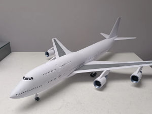 Mô hình Boeing 747-8 tỷ lệ 1.100 In 3D Nhựa PETG Màu Trắng DIY Tự Sơn - Độ Chi Tiết Cao