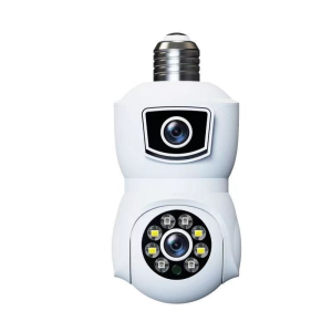 BUY 1 TAKE 1 CCTV Camera Dual Lens HD 48MP Siren Alarm Smart Bulb Wireless Wifi Camera