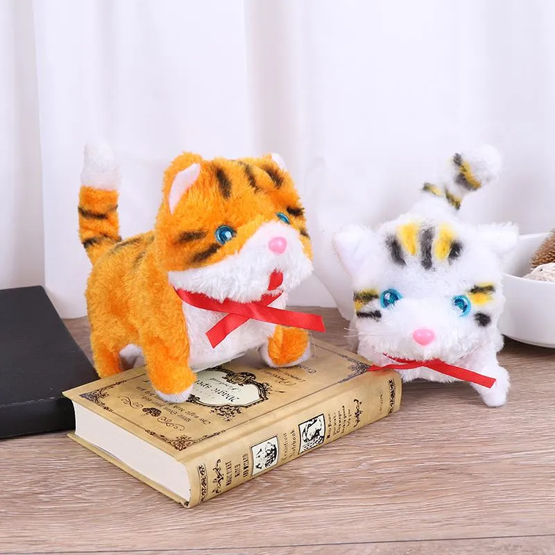 Dingdaocunz Electronic pets cats dolls cat plush walking