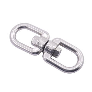 M6/M8 Stainless Steel Eye Swivel Double Ended Swivel Hooks Double Ended Lifting Hook Connector Hook Connector Two Ended Ring Link
