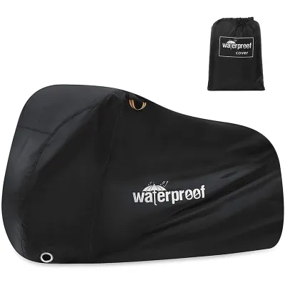 Bike Cover for 1 or 2 Bikes 210T Waterproof Outdoor Bicycle Storage Protector Rain Sun UV Dust Wind Proof Bicycle Cover