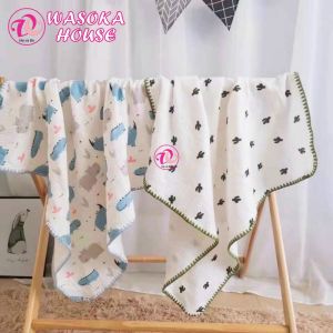 Khăn tắm trẻ em cotton Organic KT 90x100cm siêu mềm mịn thoáng khí họa tiết siêu dễ thương