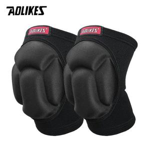 HOLA AOLIKES 1Pair Thicked Football Volleyball Extreme Sports Ski Knee Pads Fitness Knee Support Cycling Knee Protector Kneepad