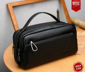 CROWN NEW BAG Hand Bag Pria dan Wanita Premium Elegan PU LEATHER Tas tangan dompet pria dan wanita