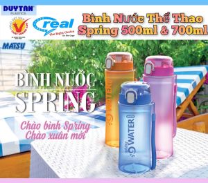 Bình nước thể thao Cao Cấp Spring 700ml ( Nhựa Duy Tân )