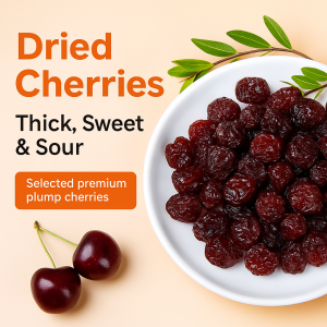 Dried Cherries Whole Pitted Cherry Snack Vitamin Supplement Baked Ingredient for Arthritis and Gout优质樱桃车厘子干
