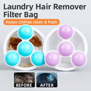 Mesh Laundry Bag Lint Filter Hair Remover Cleaner Washing Ball Clothes Care