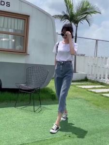 Jualan Panas@[S-5XL]Denim Skirt Women Long Skirts High Waist Stretchable Jeans Slim Fit Hip Ankle-Length plus szie Skirt High Quality  High-waisted denim Midi skirt