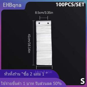 [COD] EHBqna KITCHEN ถุงร่มแบบใช้แล้วทิ้ง100ชิ้นที่คลุมร่มพลาสติกใสกันน้ำสำหรับโรงแรมล็อบบี้ทางเข้าประตูกระเป๋าร่ม