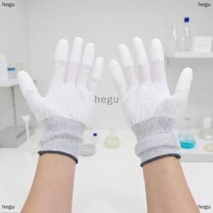 [COD] hegu 12 cặp xe vinyl bọc găng tay Polyester PU tráng ngón tay găng tay chống tĩnh điện không bụi Cửa Sổ Màu làm việc găng tay
