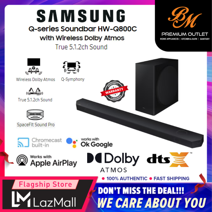 (New 2023 Model) SAMSUNG HW-Q800C/XM Soundbar with Dolby Atmos  and DTS:X Replacement Old Model HW-Q800B/XM