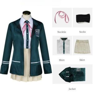 Chiaki Nanami Cosplay Costume Danganronpa 2 Full Set With Wig JK Uniform Halloween Anime Outfit Ready Stock Malaysia