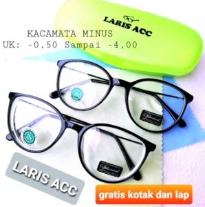 KACAMATA MINUS / KACAMATA RABUN JAUH / KACAMATA GAYA KOREA / KAKI BESI / LENSA STANDAR OPTIK / KACAMATA MINUS DAN RABUN JAUH MODEL OVAL PRIA DAN WANITA
