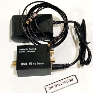 Bộ chuyển đổi âm thanh quang Optical Audio Converter Digital to Analog & Cáp Optical (Toslink to AV)