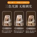 LED makeup mirror with light foldable dimming portable student dormitory desktop mirror. 